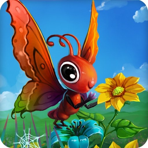 Butterfly Over Flowers icon