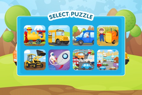 Trucks and Things That Go Jigsaw Puzzle Free - Preschool and Kindergarten Educational Cars and Vehicles Learning Shape Puzzle Adventure Game for Toddler Kids Explorersのおすすめ画像2