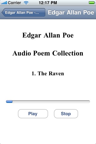Edgar Allan Poe - Audio Poem Collection screenshot 2