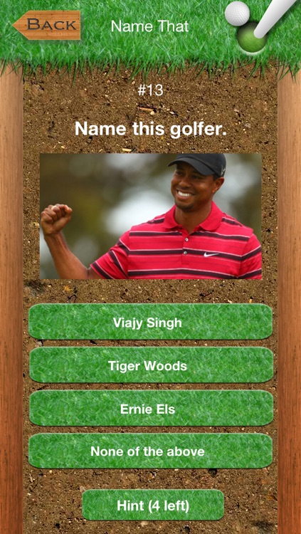 Golf Quiz Trivia Game