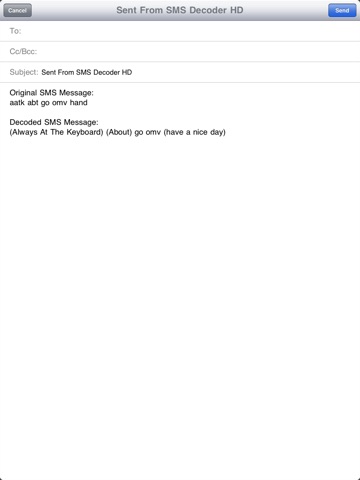SMS Decoder HD screenshot 3
