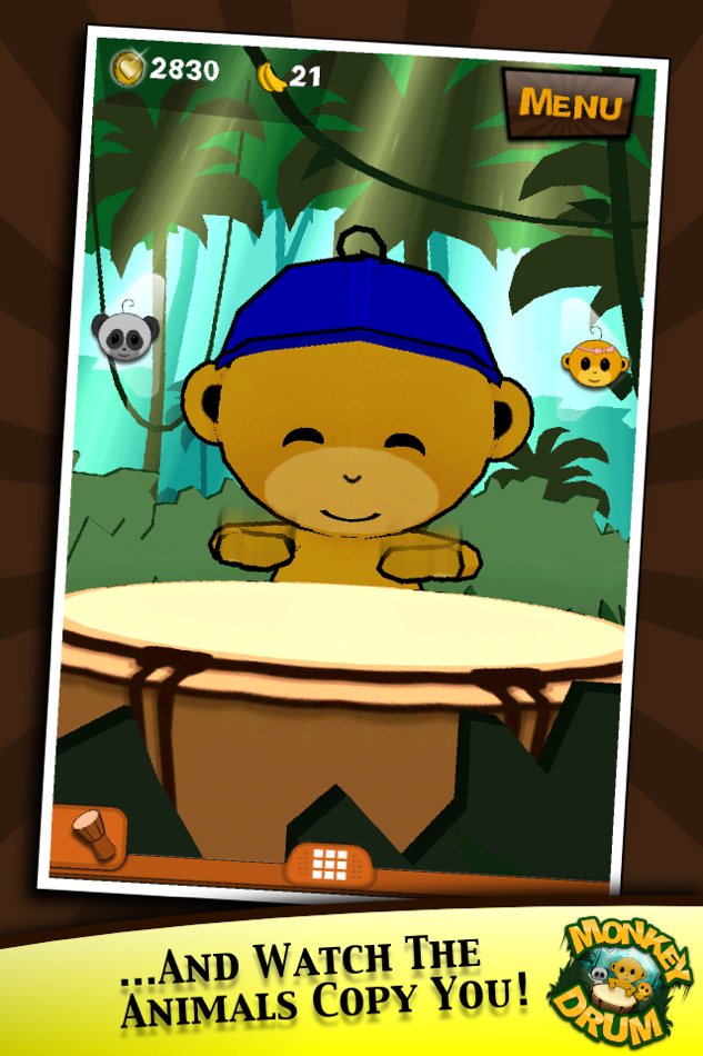 #2. Monkey Drum (iOS) 由: Flippfly, LLC