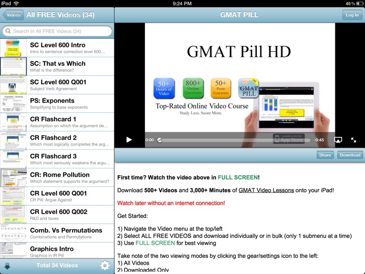 GMAT Pill HD screenshot-3
