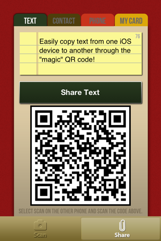 Copy Magic - Magically copy text and contacts between phones! screenshot 4