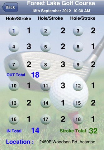 Golf Stroke Counter screenshot 4