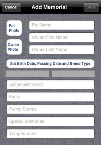 iPet Memorial Lite - The Memory of Your Dog, Cat or Other Precious Pet Can Remain and Be Shared With Others screenshot 2