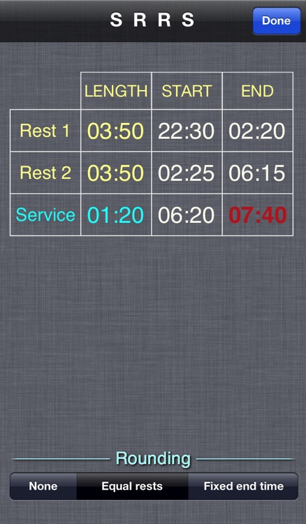 Crew Rest