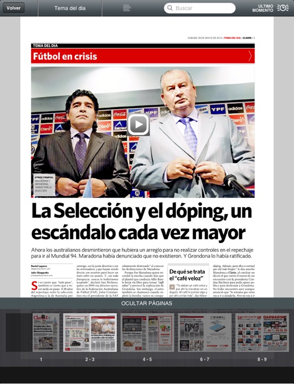 Clarín para iPad
