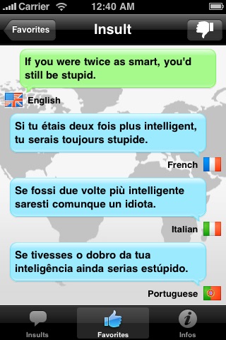 Foreign Insults screenshot 2