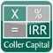Download Coller Capital’s FREE IRR HD App for iPad to calculate the internal rate of return and interest rate for all of your investments