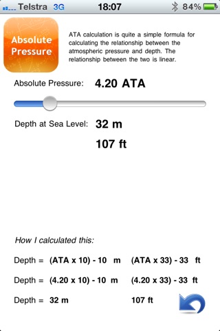 Dive Formulas screenshot 2