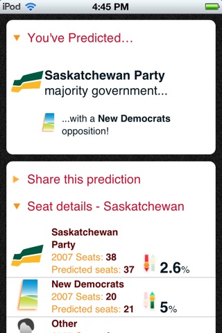 Hill & Knowlton Election Predictor screenshot 4