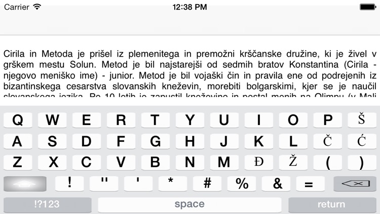 Slovenian Keyboard