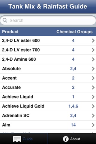 Tank Mix & Rainfast Guide screenshot 2
