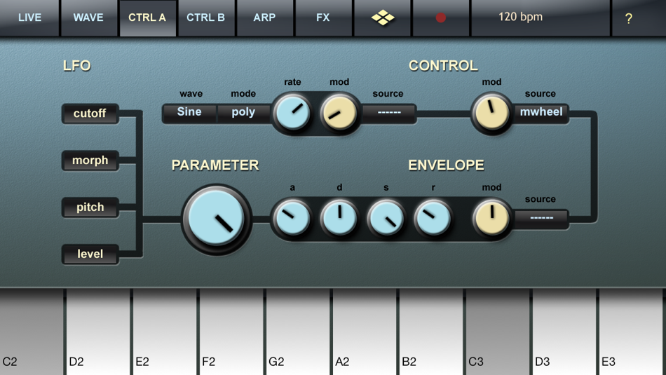 #5. Addictive microSynth (iOS) Podle: Harry Gohs