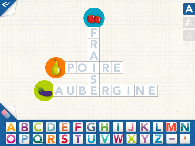 Kidschool : my first criss-cross puzzle in french LITE(圖2)-速報App