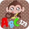 Curious Monkey -  Teach Me ABC and Numbers