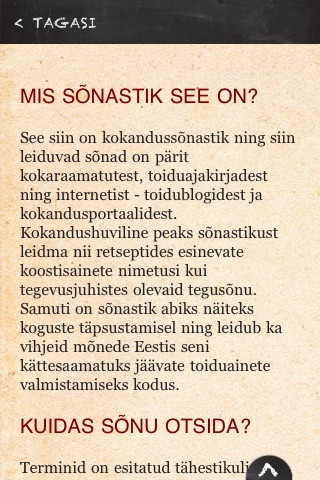 Kokandussõnastik screenshot 3