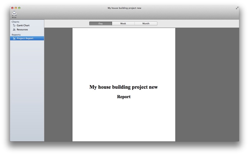 Project Planner Viewer Screenshot
