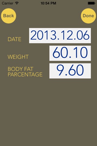 WeightRecord screenshot 3