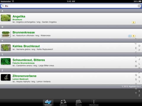 Heilkräuter Lexikon for iPad screenshot 2
