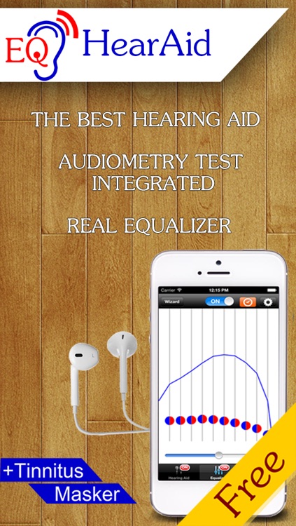 EQ HearAid + Tinnitus Masker - Hearing aid with adiogram test - check your hearing and volume amplifier with equalizer