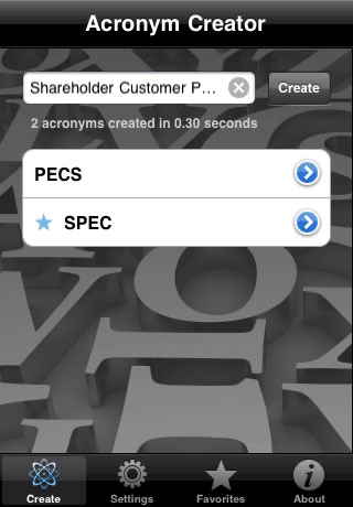 Acronym Creator screenshot 4