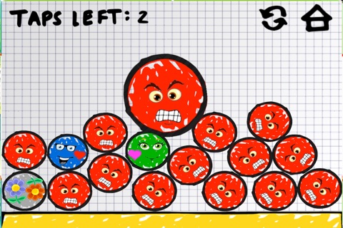 Doodle Ball Puzzle - Jump to Bump the Loving Balls and Avoid Them from Breaking screenshot 2