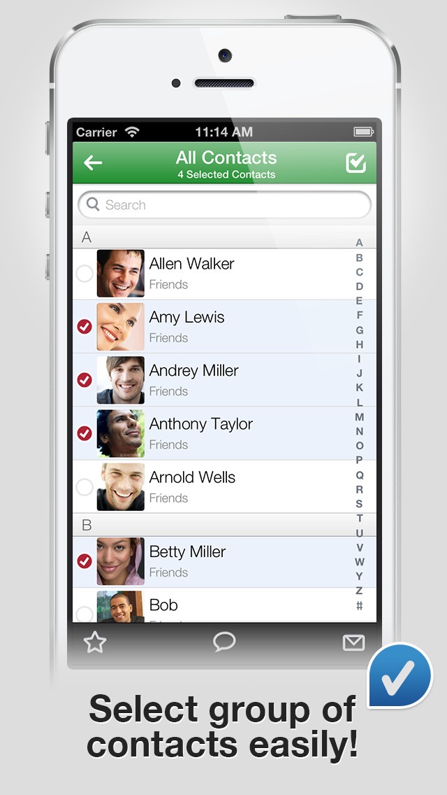 Group Text Pro - Send SMS,iMessage,Email Message In Batches Screenshot 4