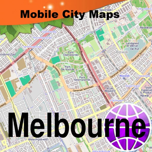 Map of Melbourne icon