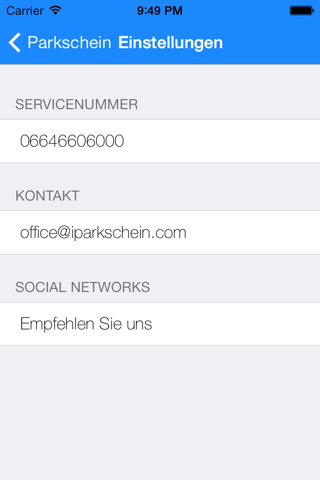 iParkschein screenshot 2