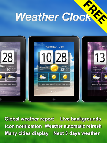 Screenshot #4 pour Free Live Weather Clock
