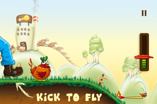 ‎Rocket Chicken (Fly Without Wings) Screenshot