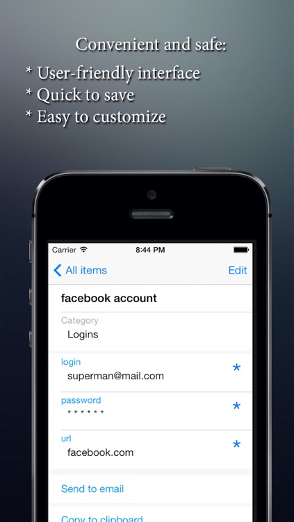 Safebook pro - save my personal data: logins, passwords, passports, etc or the best app for saving login password and all private data.