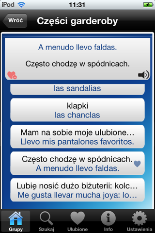 iRozmówki Hiszpański FREE screenshot 2