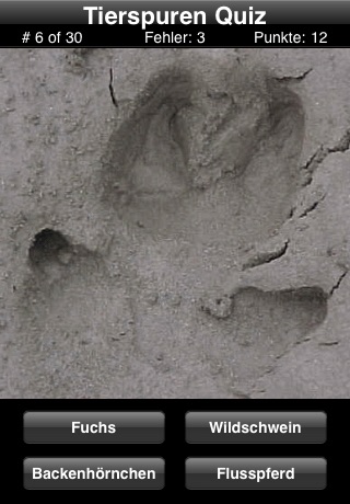 Animal Tracks Quiz screenshot 4