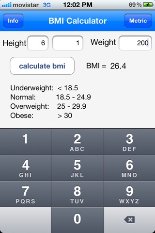 BMI Free Calculator screenshot 2