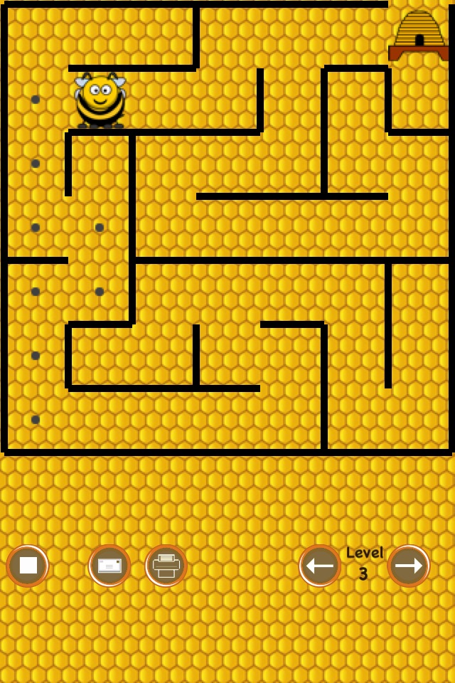 Beehive Maze Race (bee against the bear) screenshot 3