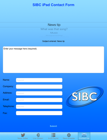 SIBC iPad screenshot 5 - News app