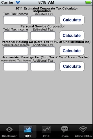 Corp Income Tax App screenshot 3