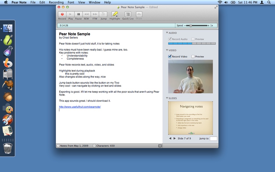 #1. Pear Note (macOS) 由: Useful Fruit Software