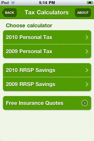 Tax Calculators screenshot 2