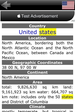 WORLD COUNTRIES V2 LITE screenshot 3