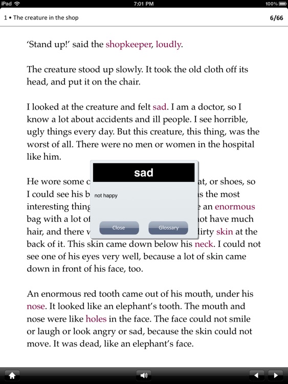The Elephant Man: Oxford Bookworms Stage 1 Reader (for iPad)