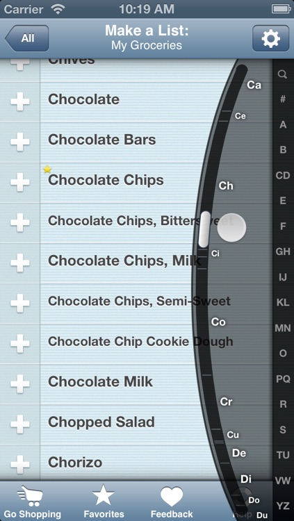 GroceryList - The Fastest Way to Make Your Grocery List