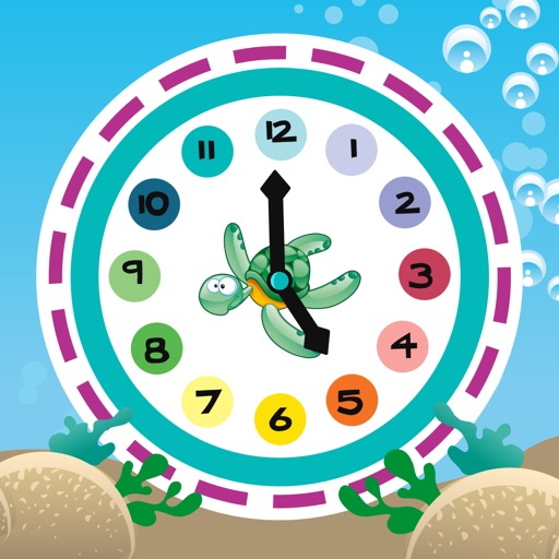 What time is it? Learning games for children to learn to read the clock Icon