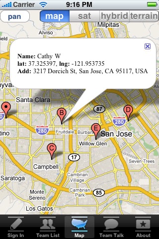 Team GPS screenshot 3