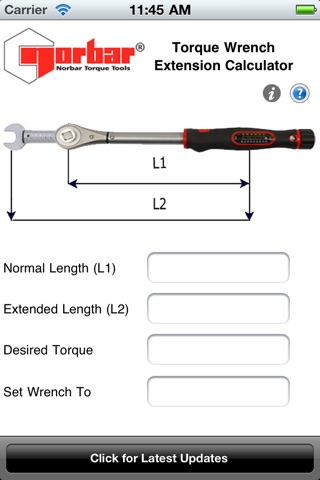 Torque Wrench Extension Calc. screenshot 2