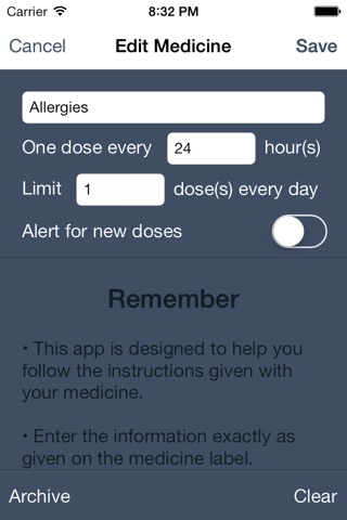 PillTimer screenshot 2