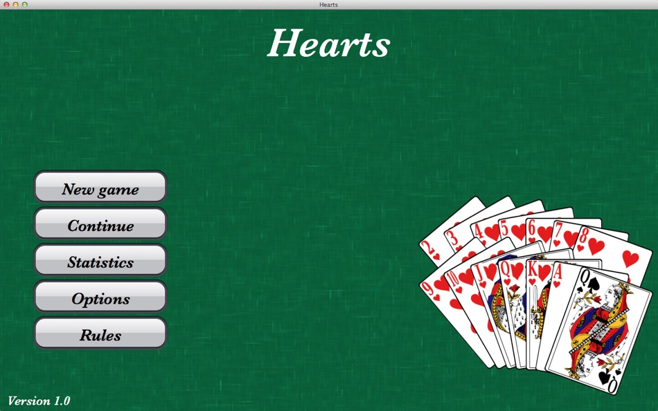 #5. Hearts Game for Mac OS X (macOS) 由: Eryod Soft